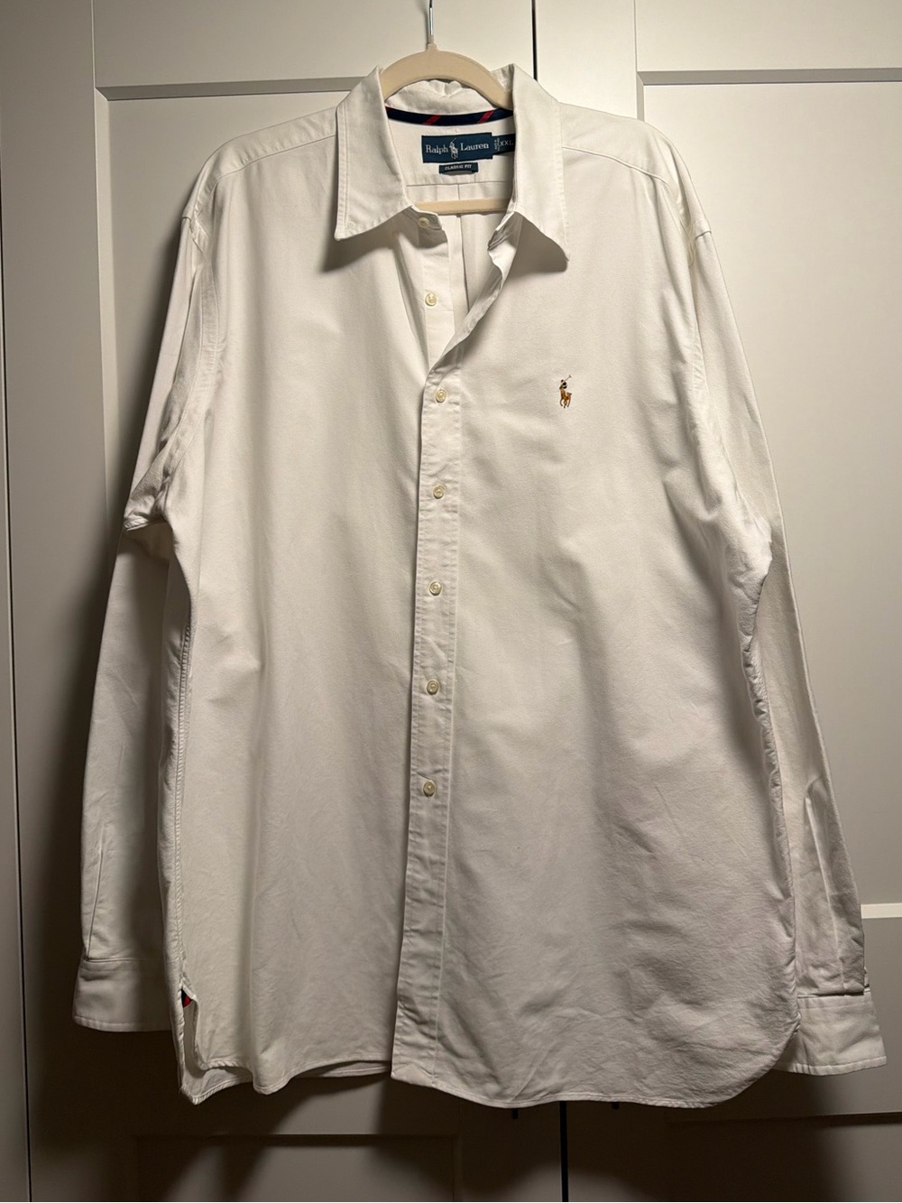 White polo ralph lauren button up